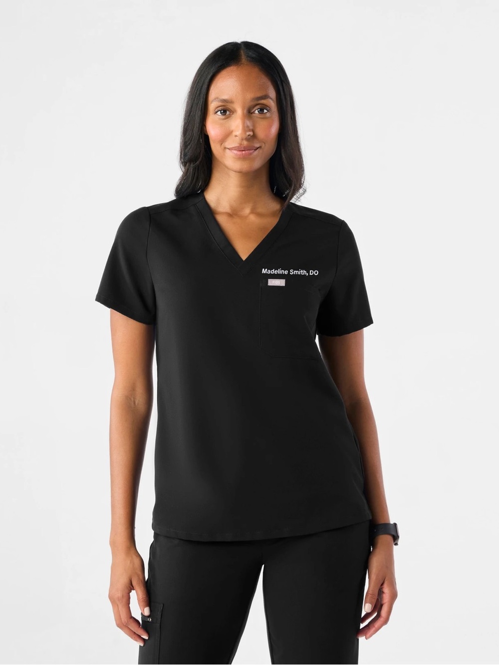 Figs Catarina Scrub Top and Zamora joggers set in black Medium regular